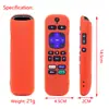 Novo Modelo Adequado para Controle Remoto Roku Capa Protetora de Silicone, Vazada, Espessada, Anti-Queda, Antiderrapante, Luminosa, Concha Protetora Colorida