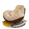 Mecedora Pingüino Cáscara de Huevo para Balcón de Casa, Silla de Ocio, Sofá Perezoso Famoso en Internet, Mecedora para Sala de Estar y Dormitorio, Mecedora Individual