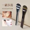 Pincel de Base Ultra Fino Alargado em Forma de Língua, Corretivo Sem Marcas, Ferramenta de Beleza de Cabeça Plana Macia Sem Pó, Pincel de Maquiagem, Pincel para Máscara Facial