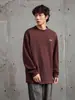 Camisa Térmica Base Dupla Estilo Americano Rumen para Homens, Blusa Interna de Outono, Tamanho Plus, Camiseta Quente de Manga Longa