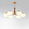 Lustre Persimmon Creme Lâmpada Principal da Sala de Estar Estilo Simples Moderno Quarto Sala de Jantar Lâmpada Lâmpadas de Celebridade da Internet Francesas de Meio Antigo