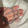 Perlas de Agua Dulce Grises Lisas de 5-6 mm, Perforadas Lateralmente, Doble Cara, Irradiadas con Luz, Sin Agujero, una Cadena de aproximadamente 35 cm de Largo, Aproximadamente 60 Piezas