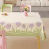 Toalha de Mesa Estilo Ins Modelo Novo 2025, Luxo Leve, Sensação de Alto Padrão, À Prova de Óleo, Impermeável, Capa para Mesa de Centro que Melhora o Ambiente, Jogo Americano para Mesa de Jantar Doméstica