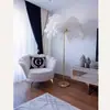 Fundo de sala de transmissão ao vivo material espesso fundo 3D estéreo fundo de cor quente fundo mukbang transmissão ao vivo 3D estéreo
