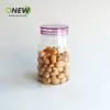 Botella redonda de plástico para mascotas de 360 ml, frasco sellado, frasco de grado alimenticio, empaque para mariscos y frutas secas, frasco para té de flor rosa
