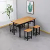 Mesa e cadeira de fast food 6 pessoas mesa e cadeira de refeitório banqueta suspensa de aço inoxidável mesa de jantar combinação de mesa e cadeira para refeitório escolar de empresa