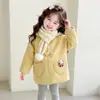 Chaqueta de Niña Otoño Invierno 2026 Nuevo Estilo Ropa de Invierno Elegante para Niños Moda de Invierno para Bebés Abrigo de Lana Espesado con Felpa