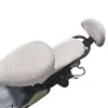 Venta al por mayor de fábrica batería de coche eléctrico coche funda de asiento de terciopelo Teddy forrada de forro polar engrosada cálida funda de asiento cojín para las cuatro estaciones