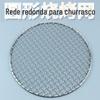 Grelha Redonda de Aço Inoxidável para Churrasco para Cozinhar Chá ao Redor do Fogão Corrente de Churrasco Coreano Cortina de Churrasco Comercial Grelha de Churrasco sem Fumaça
