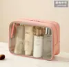 Bolsa de Cosméticos de Gran Capacidad, Neceser Impermeable de PVC, Bolsa Organizadora de Cosméticos Portátil para Viaje, Bolsa de Almacenamiento Portátil Visible