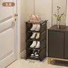 Zapatero estante de almacenamiento multicapa para el hogar simple entrada interior dormitorio espacio de alquiler ahorro de espacio apartamento pequeño zapatero