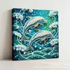 Accesorios para Pintura de Diamantes de Venta Caliente Transfronteriza Diamante 5D de Forma Irregular Hecho a Mano Bricolaje Marco de Madera Pegatinas Dibujos Animados Decoración de Interiores Pintura de Perlas