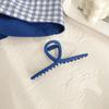Accesorios para el cabello Klein Blue Celebridad de Internet 2021 Nuevo Otoño e Invierno Horquilla de alta gama Sense Diadema con horquilla de corazón para niña Accesorios para el cabello