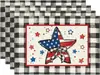Bandeira de Mesa para o Dia da Independência Americana Decoração de Celebração de Feriado Toalha de Mesa para Mesa de Cozinha Jogo Americano de Lugar Toalha de Mesa para Rack de TV