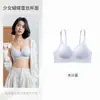 Renda de Borboleta Verão Fina Respirável Sem Costura Roupa Íntima para Mulheres com Seios Pequenos, Efeito Levanta e Junta, Suporte Macio, Sutiã Sem Fio