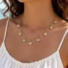 Joyas Yongge Nuevo Estilo Transfronterizo Cadena para Clavícula Estilo Retro Francés Collar con Colgante Irregular Gargantilla de Piedra para Mujer