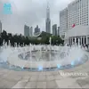 Projeto de instalação transfronteiriça de comércio exterior show de fontes leves para terra seca combinação de piscinas quadradas paisagem fonte