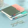 Agenda Transfronteiriça 2026 Livro de Planejamento A5 Costura Bicolor Estilo Inglês Livro de Calendário Anual Ano Mês Semana Manual de Eficiência no Trabalho