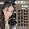 Pinza de garra negra de alta gama estilo coreano para mini flequillo de mujer, pinza de pelo de princesa, accesorio para el cabello, pinza para flequillo de la frente