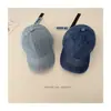 Boné de Baseball Retrô Infantil para Meninos e Meninas, Boné de Baseball Lavado, Cor Sólida, Estilo Vintage, Chapéu de Sol Versátil, Boné de Baseball