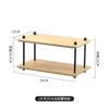 Estante de Almacenamiento Multicapa Lychee Sea Soporte para Tazas de Madera Maciza para el Hogar Estante de Exhibición de Mesa para Tocador de Dormitorio Estante de Almacenamiento de Madera