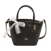 Bolso de Mano tipo Cesta Fresco y Sencillo Estilo Coreano, Bolso de Hombro Nuevo a la Moda y Elegante, Bolso Cruzado Tipo Cubo Versátil para el Día a Día