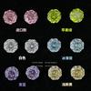 Clavos para Hueso de Oreja Corte Rosa Milenio 8mm Circonia 5A Multicolor Industria Pesada Clavos para Hueso de Oreja 6mm Aretes Rosa