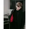 Chaqueta de béisbol de corte tridimensional de 350g para primavera y otoño para hombre, con cuello alto, puños acanalados, diseño funcional y un estilo moderno con cierre de cremallera