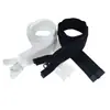 Produtos genuínos YKK5 Nylon Peças Amêndoa Zíper Rabo Aberto Zíper Jaqueta de Pena Zíper Colchão Zíper Roupa Preto e Branco