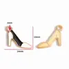 Accesorios de Joyería de Aleación para Hacer Manualidades con Forma de Gota de Aceite Bolsita de Maquillaje para Niñas Accesorios de Tacones Altos Pulsera Pendientes Colgante W507