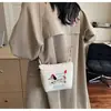 Suministro Exclusivo Transfronterizo de Bolsos Cruzados Bordados de Dibujos Animados, Bolsos Mini Portátiles para Mujer, Se Pueden Estampar con Texto y Logo