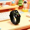 Reloj Electrónico LED de Astronauta de Moda Impermeable para Estudiantes y Adolescentes Moda Casual Cuadrado Pantalla Táctil Reloj Simple Ins