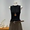 Chaleco de Punto sin Mangas Estilo Minimalista Coreano para Mujer, Nueva Llegada Verano 2026, Diseño Adelgazante y Favorecedor, Nicho
