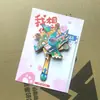 Adesivos magnéticos de madeira para geladeira de Xiamen, lembrancinhas turísticas da cidade de Guochao Wenchuang, adesivos de lembrancinhas de atrações turísticas populares.