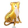 Nuevo lindo animal del bosque leopardo león elefante tema globo de película de aluminio suministros de decoración para fiesta de cumpleaños al por mayor