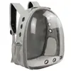 Mochila Transportadora Transparente para Gatos, Transportadora para Perros con Apertura Lateral, Gran Capacidad, Cápsula Espacial Portátil, Transpirable y Universal