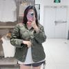 Otoño e Invierno Japonés Nuevo Chaqueta Ligera de Plumas para Mujer Cuello en V Chaqueta Casual Y463073