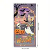 Nuevas Decoraciones de Cubierta de Puerta de Halloween Transfronterizas, Configuración de Escena de Halloween de Casa Embrujada de Horror con Huella de Mano, Bandera de Pancarta para Puerta Exterior