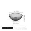 Cesta de Frutas Simples Escandinava Sala de Estar Criativa Prato de Frutas Cesta Drenante Popular Doméstica Bacia de Frutas de Ferro Cesta de Armazenamento Preta