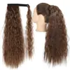 Peluca de Cola de Caballo Sintética Personalizada para Amazon, Estilo Europeo y Americano Fibra Sintética Cabello Largo Naturalmente Rizado Cola de Caballo Sintética