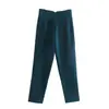 Moda Femenina Transfronteriza Estilo Europeo y Americano Pantalones Rectos Casuales de Cintura Alta Versátil Clásico Multicolor Largos 7901532