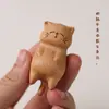 Nuevos Accesorios de Juguete para Gatos de Madera de Haya Lindos y Sencillos Pulseras DIY Hechas a Mano Cadena de Teléfono Móvil de Moda Joyería