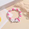 Pulsera Personalizada Creativa de Unicornio de Madera Pulsera Linda para Niña Bebé Pulsera de Joyería para Estudiante Decoración de Joyería