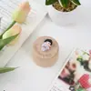 Caja Redonda para Dientes de Madera Caja de Almacenamiento de Dientes Infantiles Caja de Almacenamiento de Cabello Fetal y Cordón Umbilical Caja de Recolección de Cenizas de Animales