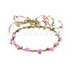 Corona de rosa hawaiana de fábrica 17 rosas tocado de novia diadema de dama de honor anillo para la cabeza viaje al por mayor