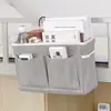 Bolsa Pendurada de Cabeceira para Dormitório Transfronteiriça Cesta de Armazenamento de Algodão e Linho Bolsa de Armazenamento para Estudantes Universitários Cesta de Armazenamento para Compras Artefato de Bolsa Pendurada de Cabeceira