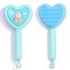 Peine de masaje Shunfa con patrón de poni de conejo de dibujos animados lindo para niños, amor de mujer, peine para el cabello color macarrón