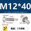 Tornillo de carro de acero inoxidable 304, cabeza semicircular, perno de cuello cuadrado, estante de conexión de puente, tornillo de cuello corto m5m6m8m10