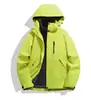 Cortavientos de alta gama tres en uno, ropa de trabajo hecha a medida con logotipos impresos, adecuado para pedidos grupales, con forro polar y engrosado para abrigar, ideal para concesionarios 4S y trabajo al aire libre en invierno
