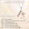 Collar con colgante de acero de titanio con letras de amor para chicas, estilo transfronterizo, con apertura para parejas, estilo nuevo, con personalidad y temperamento, cadena de clavícula.